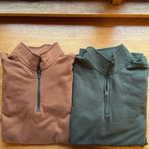 2 Eddie Bauer Camp Fleece Pullovers